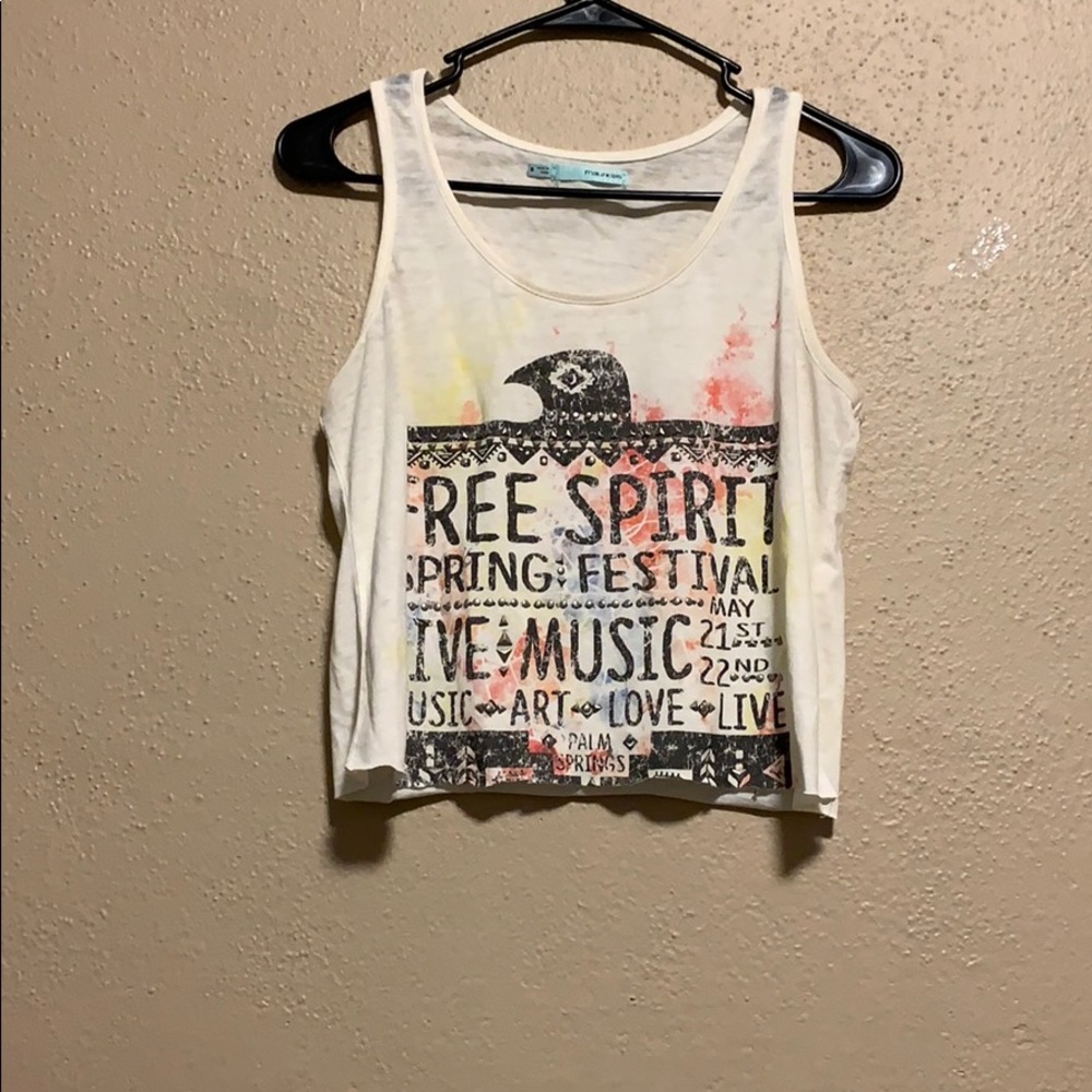 burn out tank top